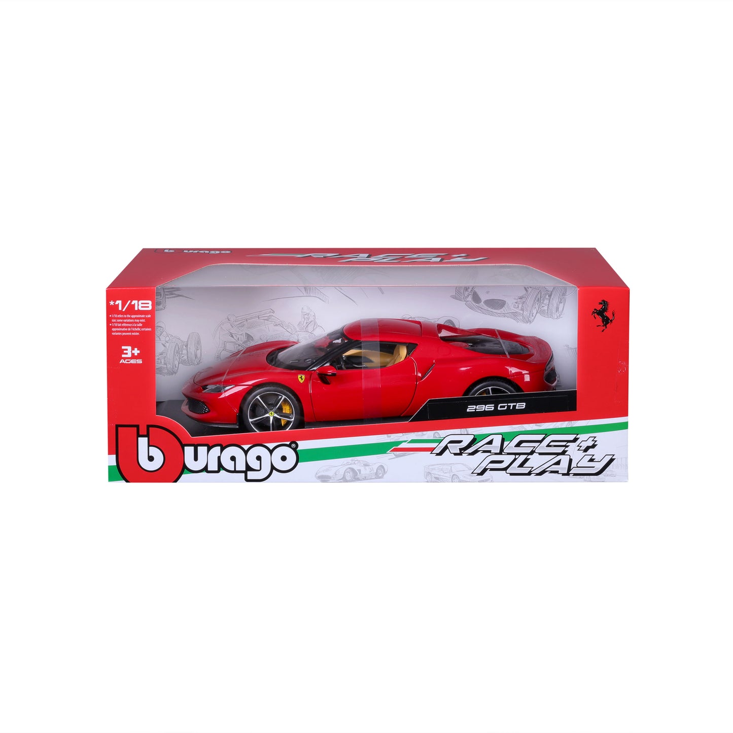 2022 Ferrari 296 GTB Diecast 1:18 Bburago